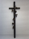 Kříž s růží, délka 50 cm